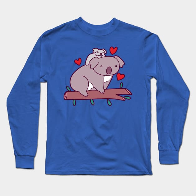 Kawaii Mama and Baby Koala Long Sleeve T-Shirt by saradaboru